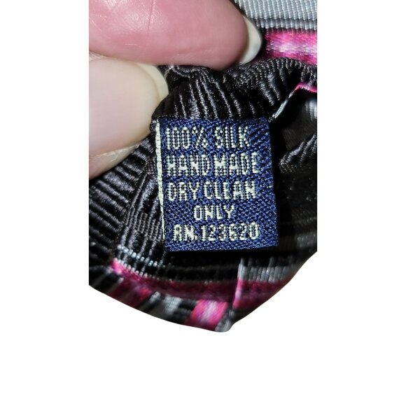 VTG Versa Milan New York 100% Silk Handmade Striped Tie - Picture 3 of 5